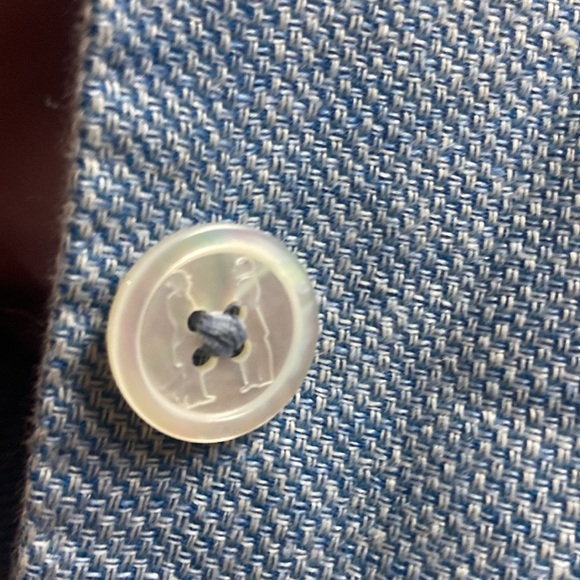 Hadleigh’s Made in Italy Daphne Blazer Jacket Linen Wool Sz 40 - Picture 10 of 10